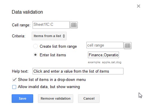 how to make a drop down list in excel 2016